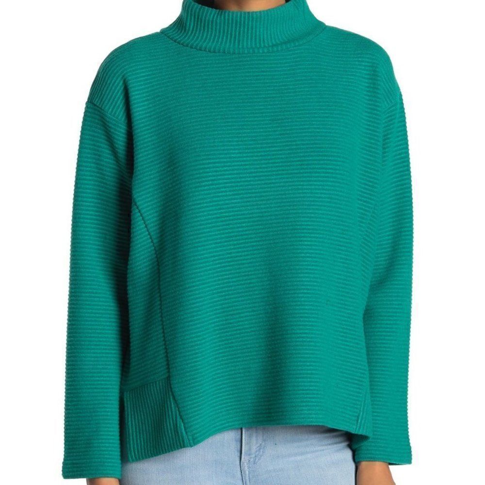 MELLODAY Ottoman Ribbed Knit Turtleneck - M - NWT